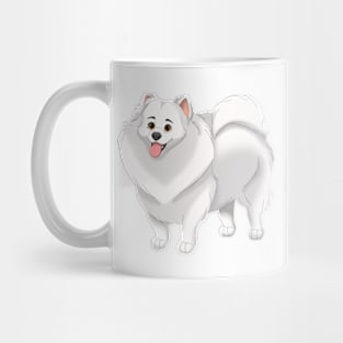 White Pomeranian Dog Mug